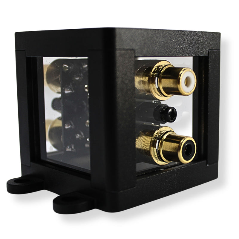 Big Jeff Audio 1-to-2 Pair Cockbox RCA Splitter Distribution Block