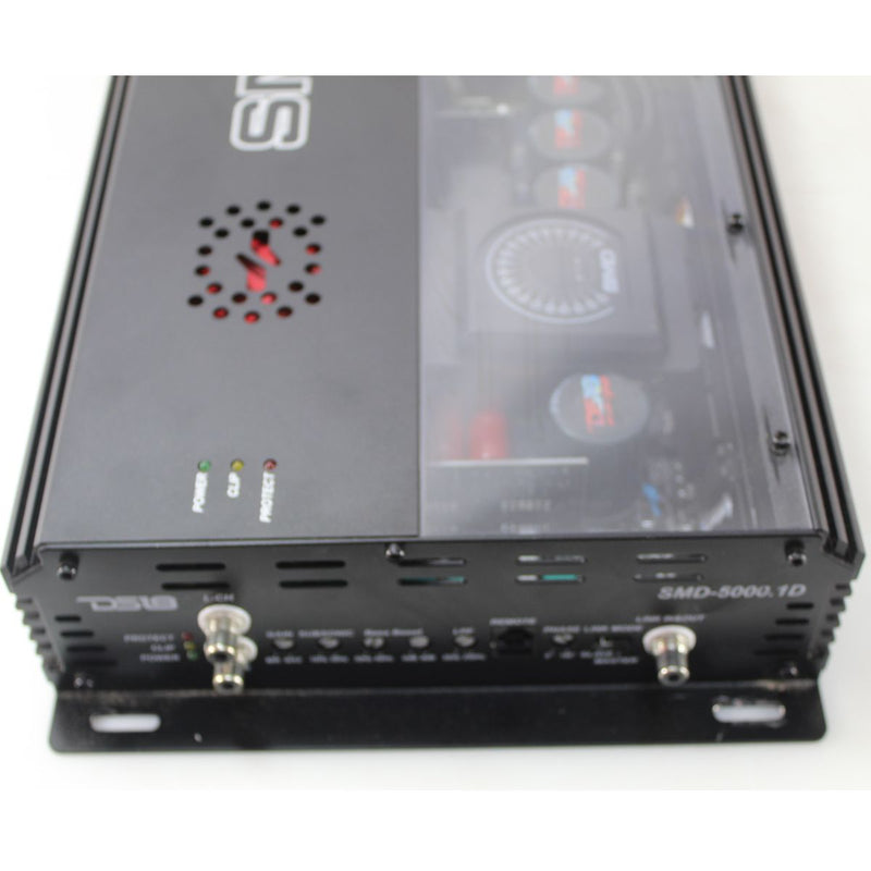 DS18 5K RMS 1-Ohm Stable Class D Mono Amplifier w/Voltmeter SMD-5000.1D OPEN BOX