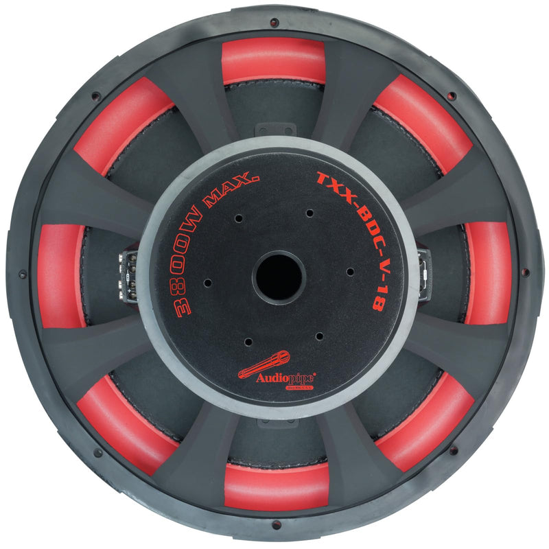 18" 1900 watts RMS Five Stack Dual 4 Ohms Subwoofer Audiopipe TXX-BDC-V-18