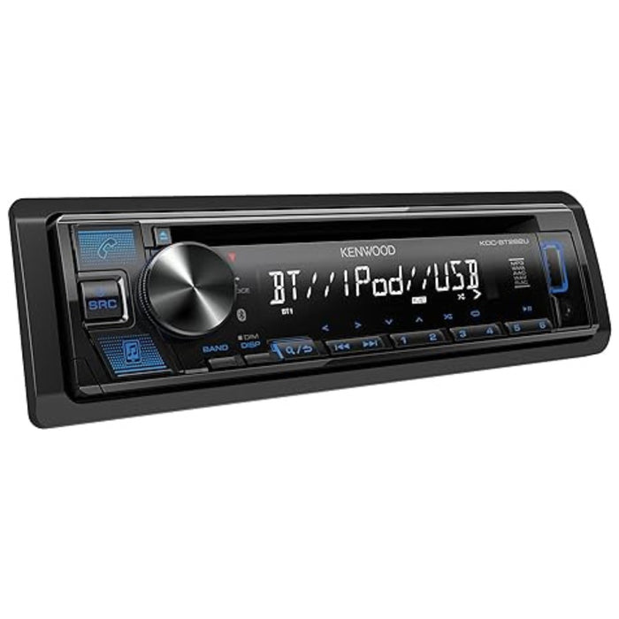 Kenwood Single DIN Bluetooth USB MP3 FLAC AM/FM CD Car Stereo KDC-BT282U