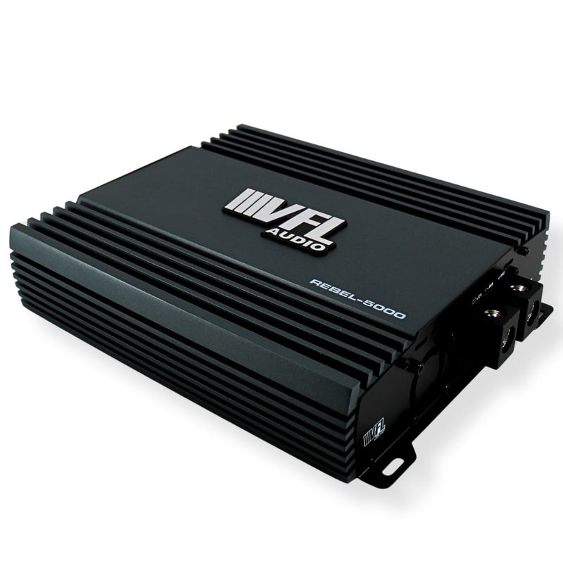 American Bass 5000 Watt 1-Ohm Monoblock Class D Digital Amplifier REBEL-5000.1