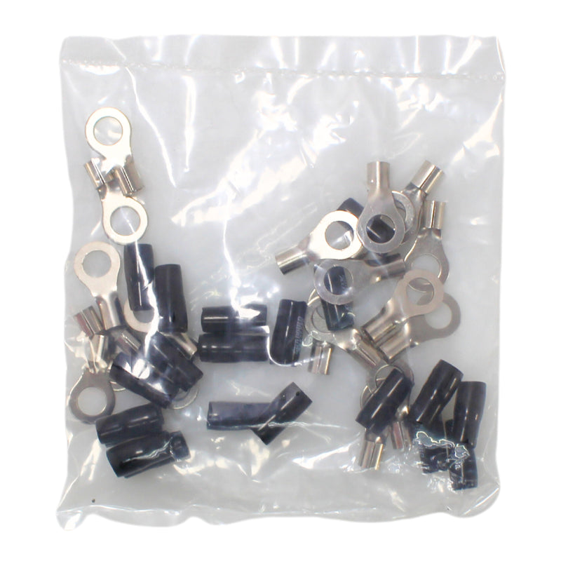 Sundown Audio 8 Gauge Ring Terminals Black/Red (20 Pack)