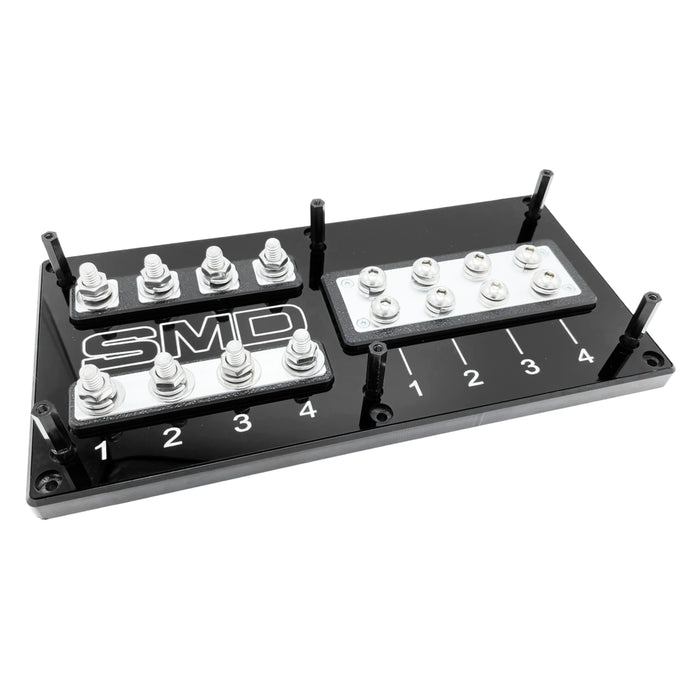 SMD Quad ANL Fuse Holder w/ 4 Positive & 4 Negative Distribution Bar PNC-4