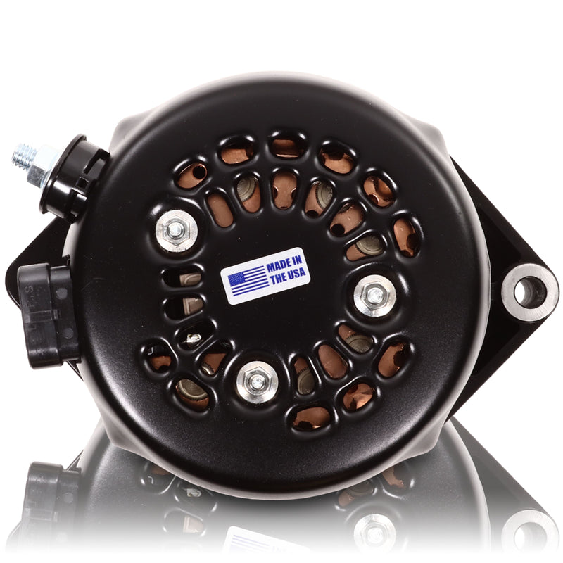 Mechman S-Series 170 Amp Racing Alternator 63 - 85 GM Black Finish 7127170B