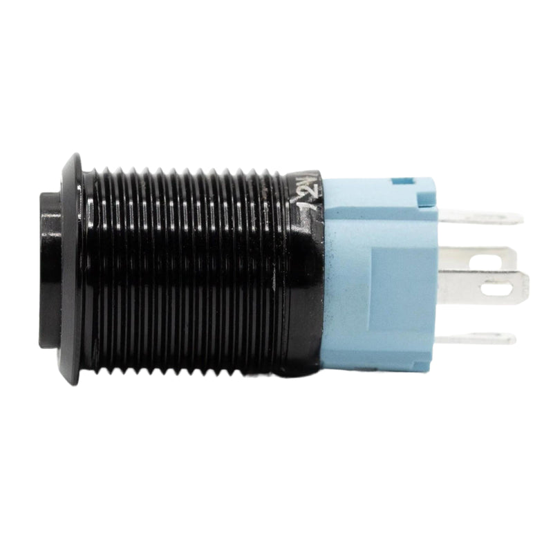 Sparked Innovations Universal Black Latching Push Button Switch w/Halo Ring LED