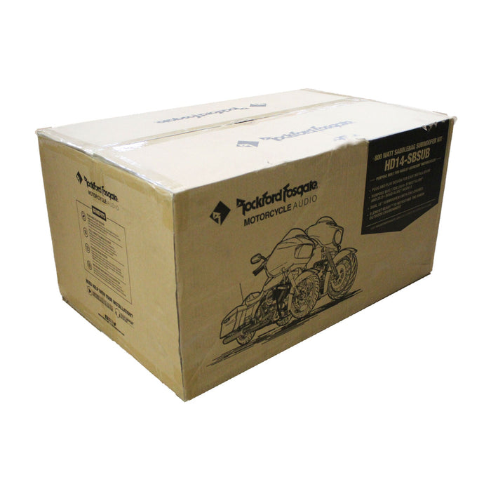 Rockford 2014+ Harley-Davidson Dual 10" Saddlebag Subwoofer & Amp Kit