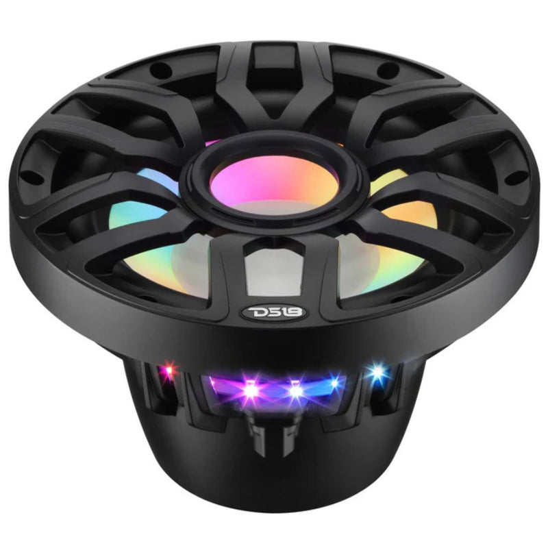 10" 500 Watt RMS 4 Ohm Marine Subwoofer w/ LED DS18 NXL-iQ10SUB Black