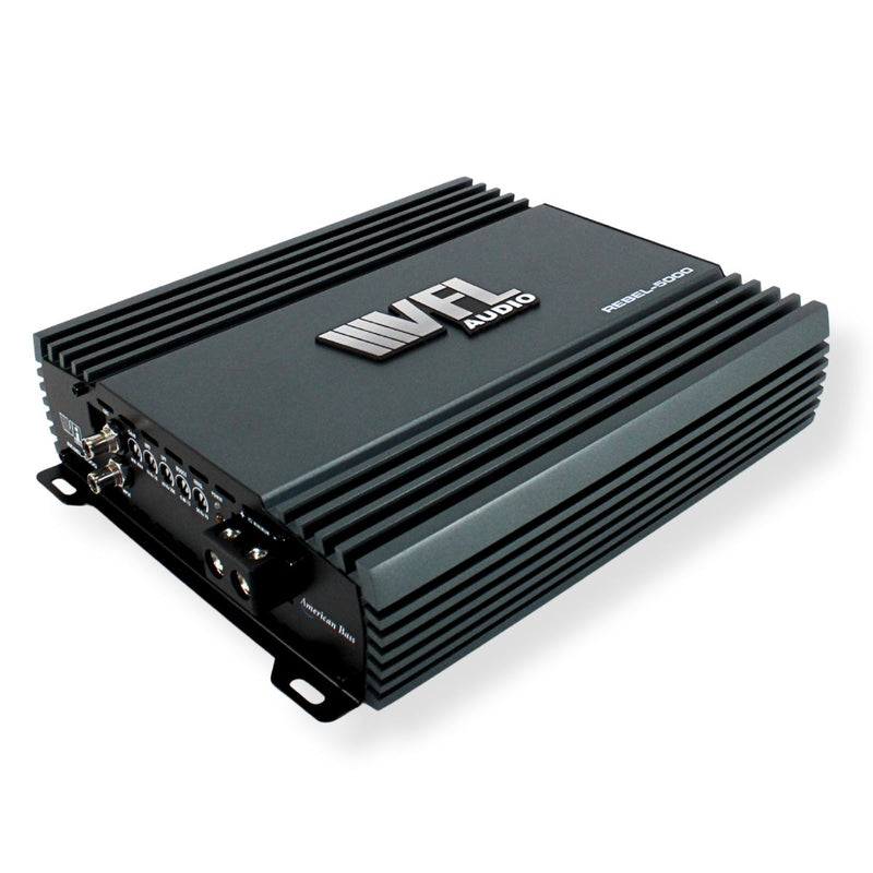 American Bass 5000 Watt 1-Ohm Monoblock Class D Digital Amplifier REBEL-5000.1