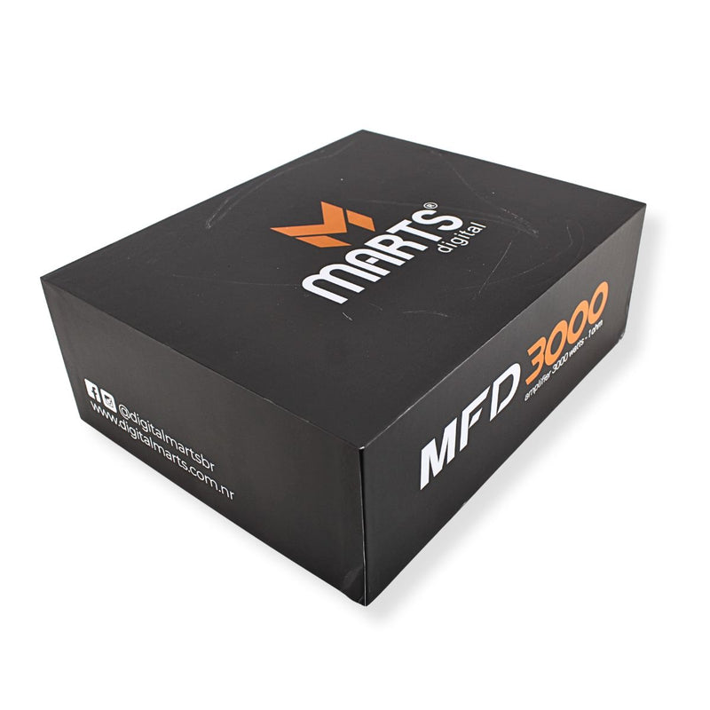 Marts Digital 3K Watt Mono 1-Ohm Stable Class D Full Range Amplifier MFD3000.1