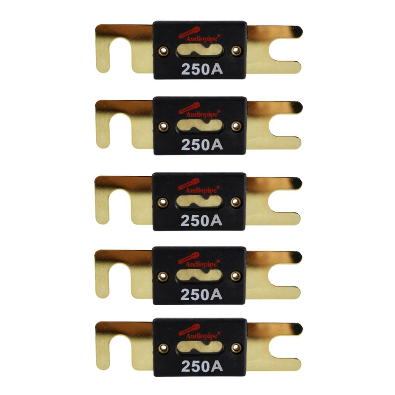 Audiopipe Gold-Plated 250 Amp ANL Fuse 32V for Car Audio 1, 2, 5 or 10 Pack