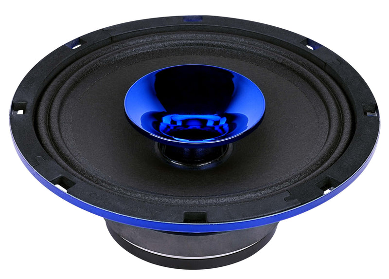 Audiopipe 8" 200W RMS 4 Ohm Blue Eye Candy Compression Horn Midrange Coaxspeaker