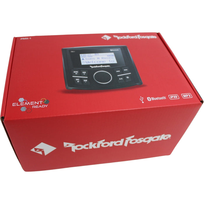 Rockford Fosgate PUNCH Marine Grade Media Receiver W/ 2.3" Dot Matrix DISP/PMX-1