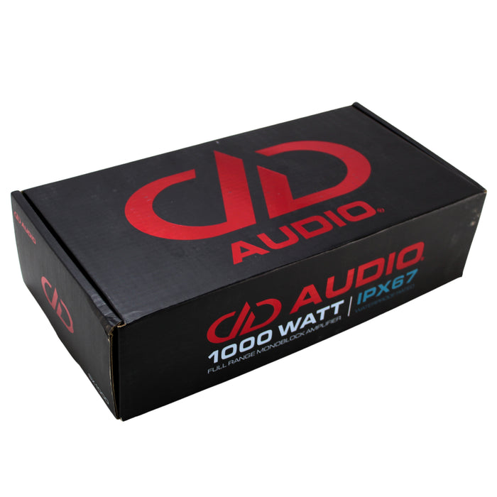 DD Audio Monoblock Amplifier 1000W RMS, IPX67 Rated High-Speed Full-Range SX1000