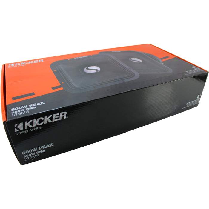 Kicker STREET Series 9" 300W RMS 8-Ohm Mid Bass Square Loud Speakers / 49ST9MR8