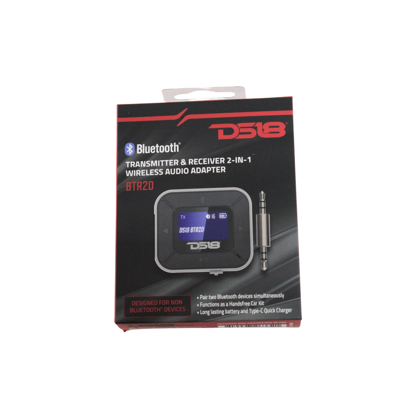 DS18 DS-BTR2D Bluetooth 5.0 Transmitter Receiver 2-in-1 Wireless Audio Adapter