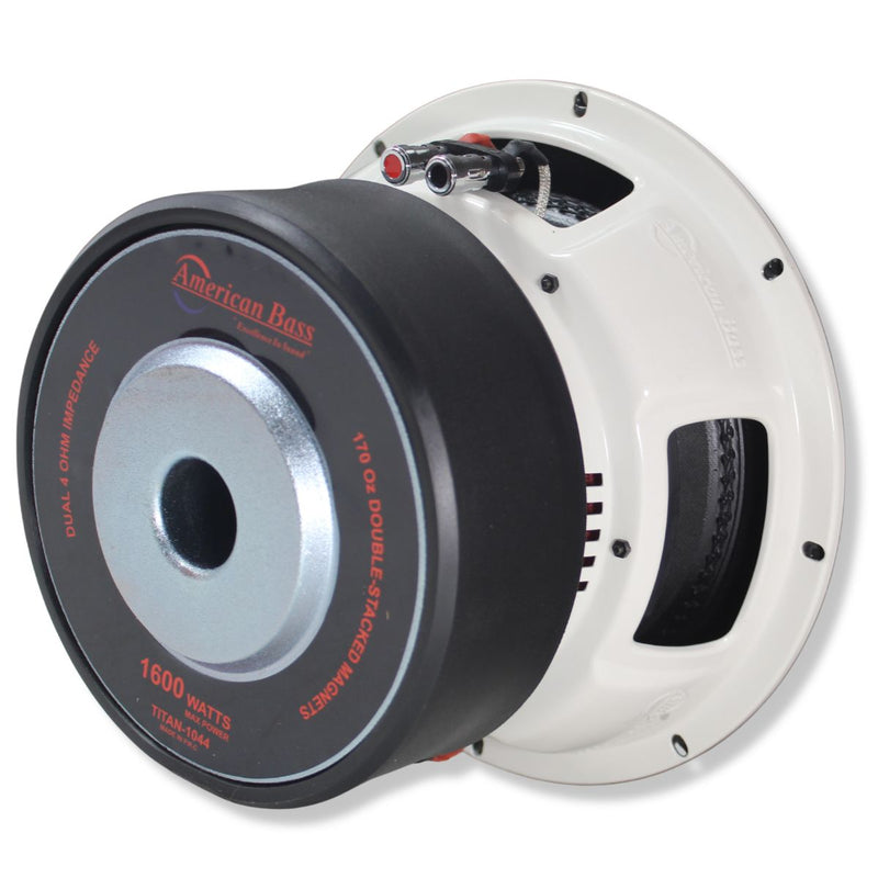 American Bass Titan 1044 10" 800 Watt RMS 3" Dual 4 Ohm Voice Coil Subwoofer