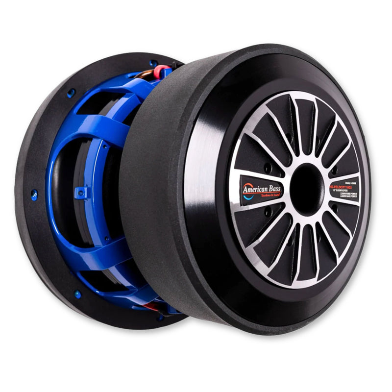 American Bass 10" 2-Ohm 2200W RMS Triple Stack Magnet Subwoofer HD-VELOCITY10-D2