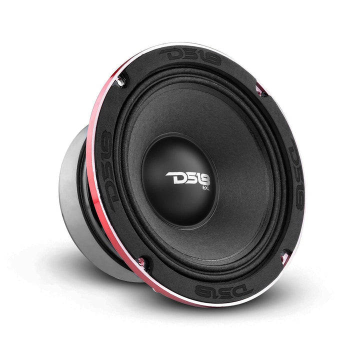 DS18 4x 6.5" Midrange Speakers, 4x Bullet Tweeters, Monoblock Amp & 4 Ga Amp Kit