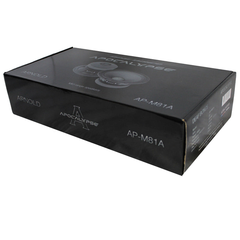 Pair of Deaf Bonce 8 Midrange Speakers 600W 4 Ohm w/ 1" Bullet Tweeters 160W