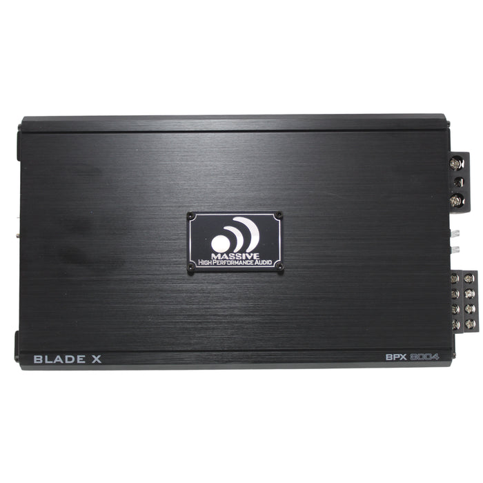 Massive Audio Blade 4-Channel 800W 2-Ohm Class-A/B Full Range Amplifier BPX8004