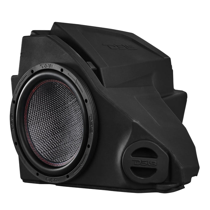 DS18 10" 1200W Carbon Fiber Subwoofer Loaded Glove Box Enclosure For RZR 2014-22