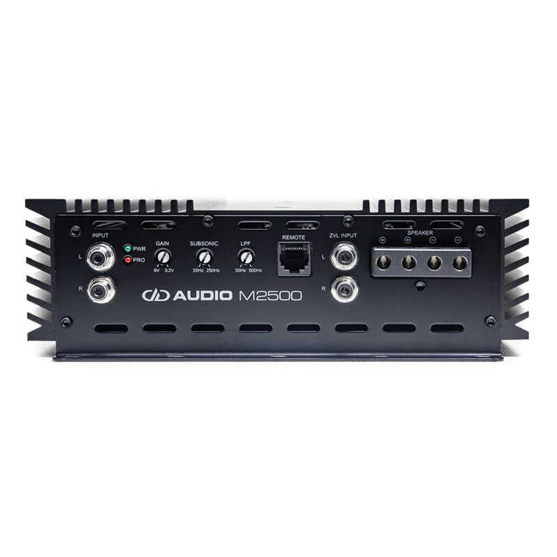 DD Audio 2500W RMS 1 Ohm High-Efficiency Class D Monoblock Amplifier M2500