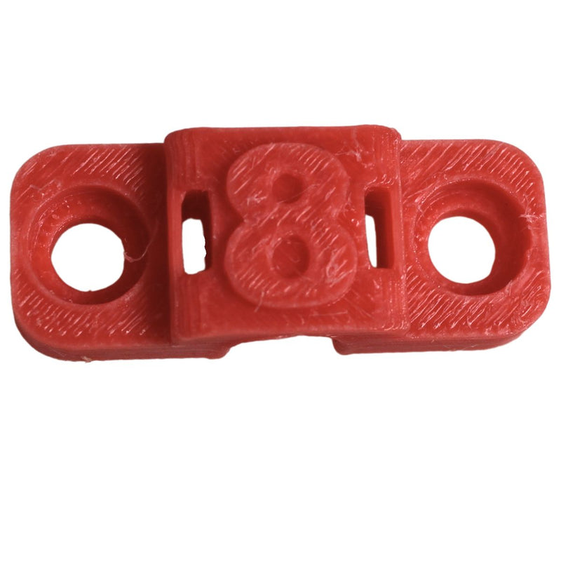 8 Gauge Cable Management Wire Comb Single Slot Can Use w/ Cable Tie Red/Black