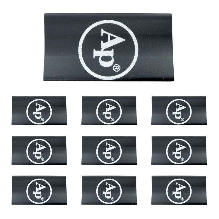 0 Gauge 3:1 Heat Shrink with Audiopipe Logo 10 Pack Black