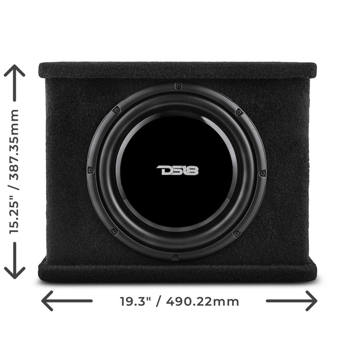 Ds18 12" 350W RMS Loaded Shallow Subwoofer enclosure SB12