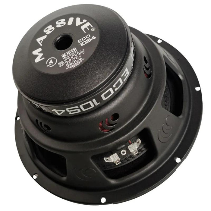 10" 250W RMS 4-Ohm SVC Subwoofer Massive Audio ECO Series ECO10S4