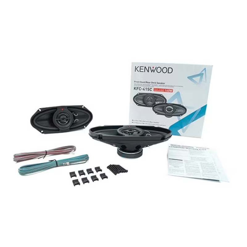 Pair of Kenwood 4-inch x 10-inch 2-way 40W RMS Speaker System