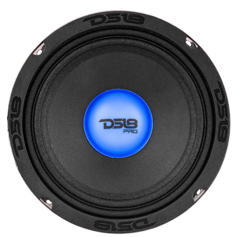 DS18 6.5" 4 Ohm 275W RMS Midrange Loudspeaker w/ RGB LED Lights PRO-X6.4RGBCAP