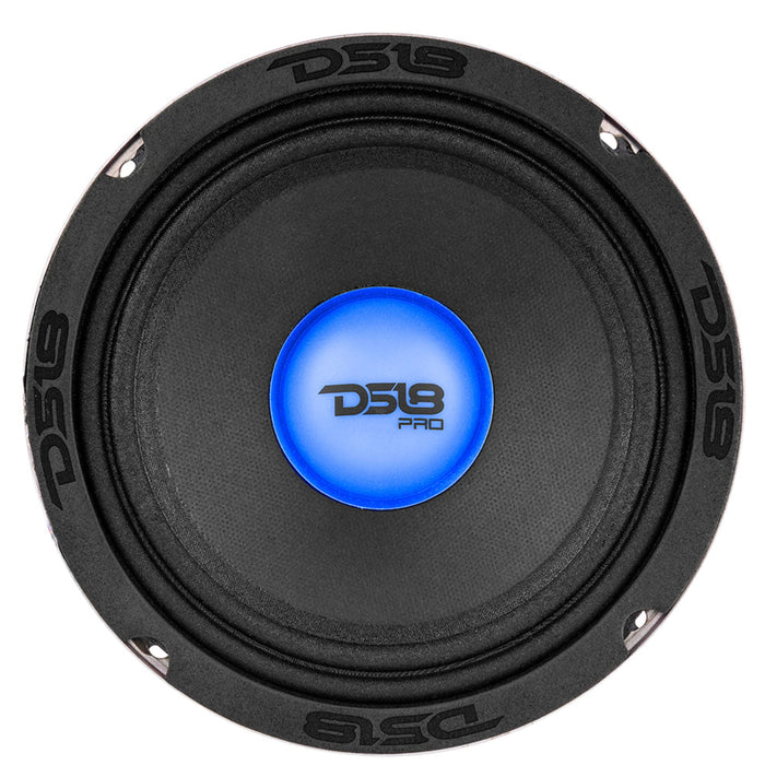 DS18 6.5" 4 Ohm 500W Midrange Loudspeaker w/ RGB LED Lights PRO-X6.4RGBCAP