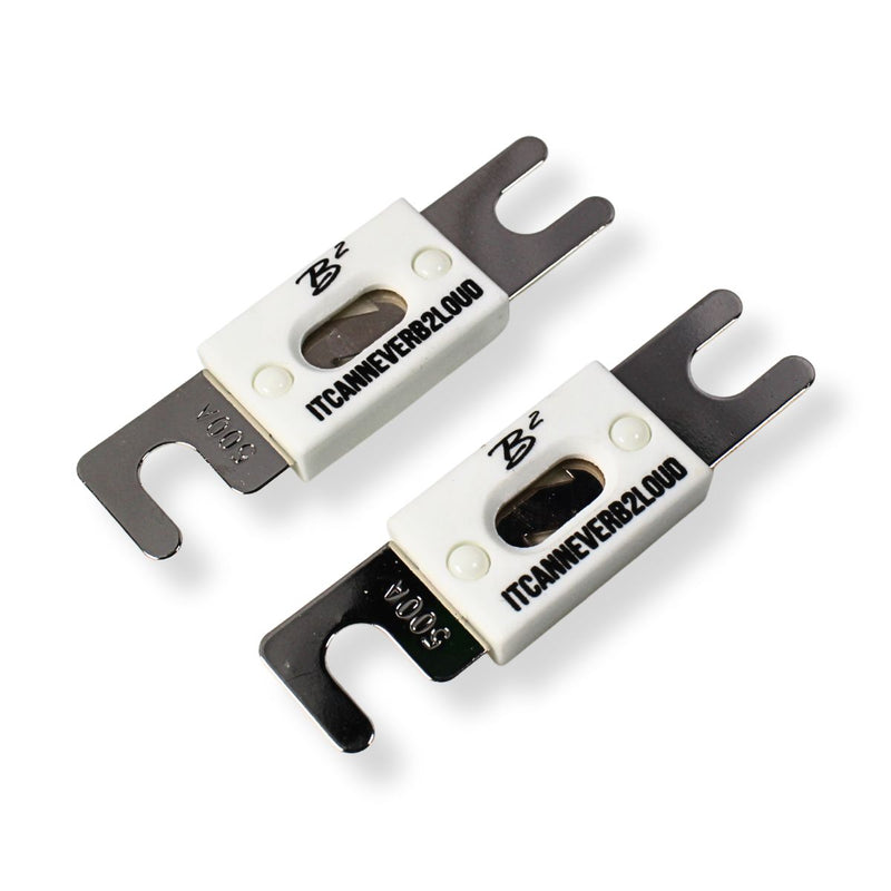 B2 Audio 500A ANL High Temperature Ceramic Fuse Pair B2-ANL-500A