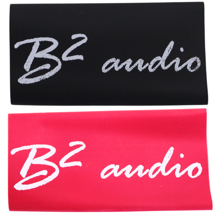 B2 Audio 20 Pack of 0 Gauge Red & Black Heat Shrink with B2 Audio Logo
