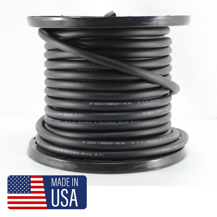 GP Car Audio 1/0 True AWG 100% OFC 0GA Pure Copper Power/Ground Wire Black Lot