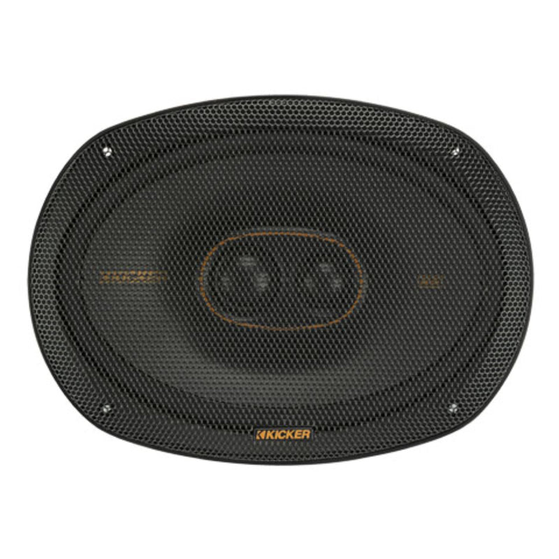 Kicker 6x9" 4 Ohm 300W Peak 3 Way Coaxial Thin Car Audio Loud Speaker KSC6930