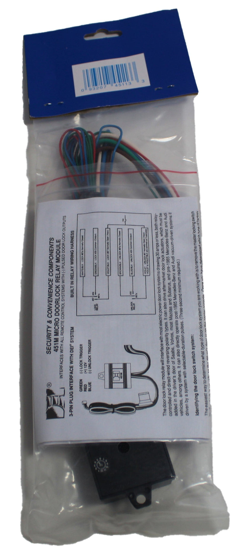 Viper Directed Install Essentials Micro Pre-Wired Door Lock Relay Module 451M