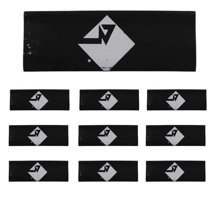 4 Gauge 3:1 Heat Shrink with Rockford Fosgate Logo 10 Pack Black