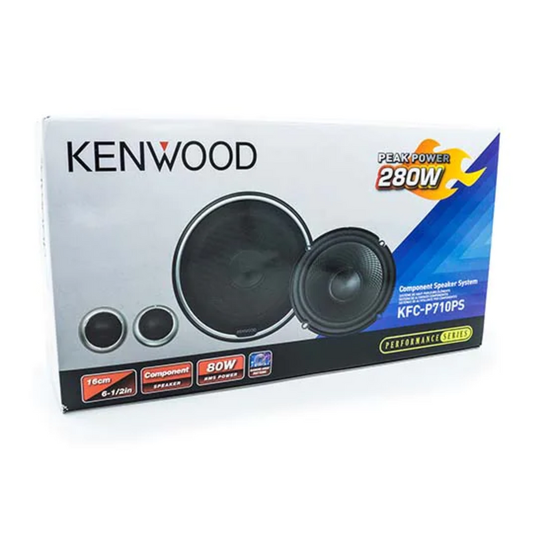 Kenwood 80 Watts RMS Performance Series 6.5" Component Speaker System KFC-P710PS