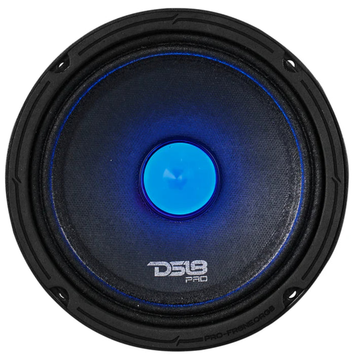 DS18 PRO 6.5” Full-range 225 Watt RMS 4-Ohm RGB LED Neo Bullet Loudspeaker