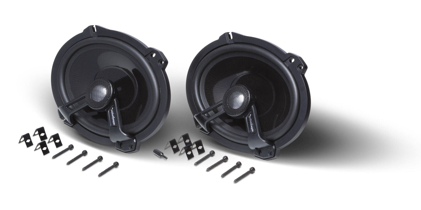 Pair of Rockford 6"x8" 320W 4 Ohm 2-Way Full-Range Coaxial Speakers T1682