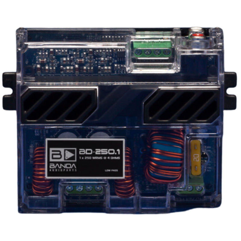Banda Pocket Series Compact 250 Watt 4-Ohm Monoblock Brazilian Amplifier BD-250.1