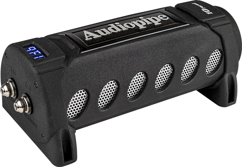 Audiopipe 10 Farad Capacitor w/ Digital Display & Status Indicator ACAP-D10000