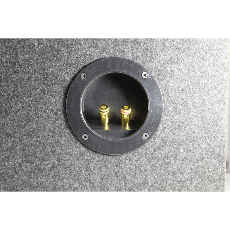 Dual 15” Vented Carpeted Subwoofer Box Made w/ Heavy-Duty MDF Construction