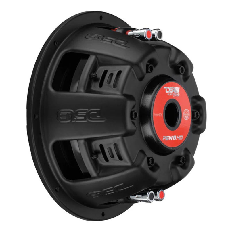 DS18 8" 400 Watt RMS Dual 4-Ohm Water Resistant Marine Audio Subwoofer PSW8.4D