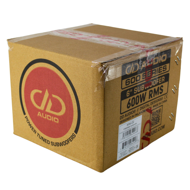 DD Audio 6 Inch Dual 4 Ohm 600 Watt RMS Power Tuned Subwoofer 606d-D4