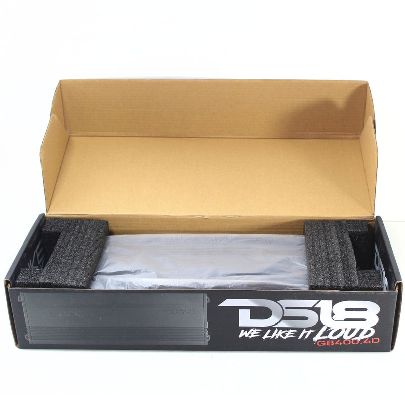 DS18 Car Audio 4-Ch Full Range Amplifier 8400 Watt Class D G8400.4D OPEN BOX