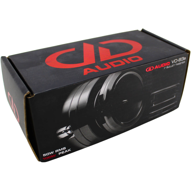 DD Audio VO-B3 Series Pair of Motorcycle 50W RMS 1" Bullet Tweeters / VO-B3A