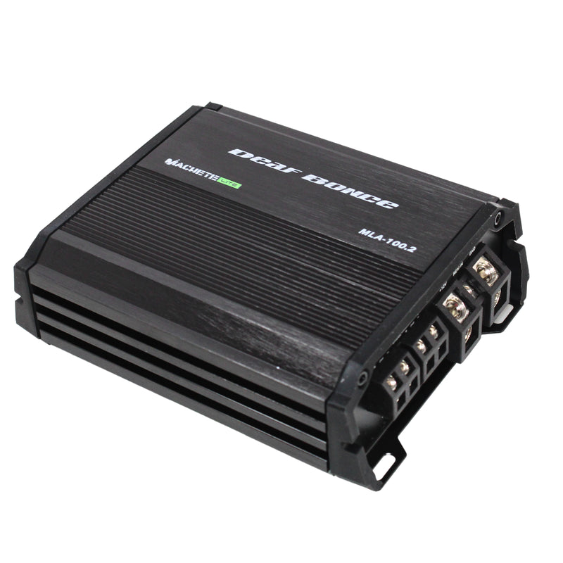 100W 4 ohm RMS Class D 2-Channel Full Range Amp Deaf Bonce Machete MLA-100.2